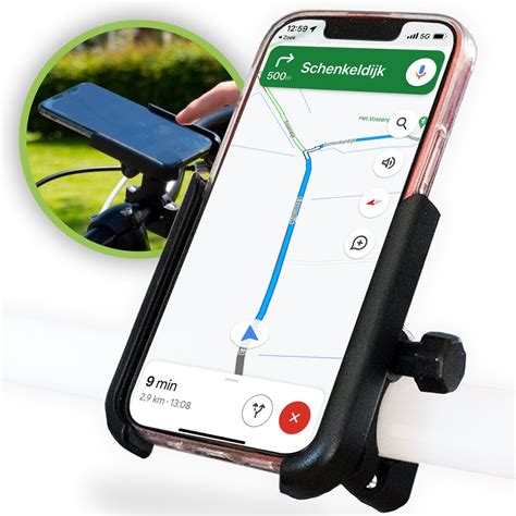 Naido Telefoonhouder voor Fiets en Motor Premium Aluminium 360º