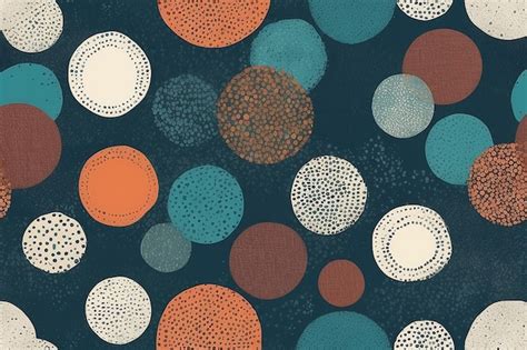 Premium Photo Trendy Seamless Pattern Stippled Circles Texture Vector