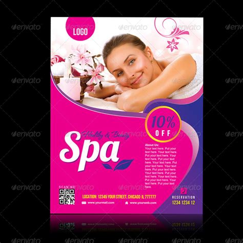 Massage And Spa Promotion Flyer Print Templates Graphicriver