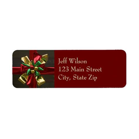 Christmas Return Address Labels | Zazzle