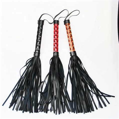 Colors Leather Spanking Fetish Whip Flogger Sex Toys For Couples Sexy