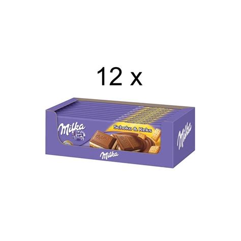 Milka Schokolade Schoko Keks Er Pack X G Tafel