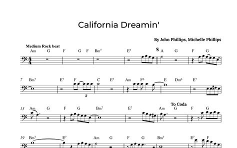 California Dreamin Arr Alex Nunes Rodrigues By The Mamas The