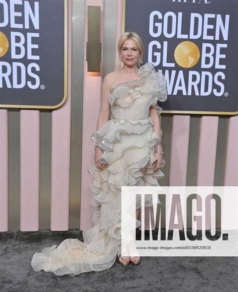 Michelle Williams Arrives For The 80th Annual Golden Globe Awards At