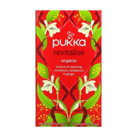 Pukka Herbal Teas Revitalize Organic Cinnamon Cardamom And Ginger Tea