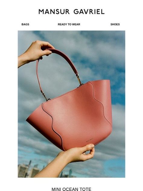 Mansur Gavriel Introducing The Mini Ocean Tote Milled