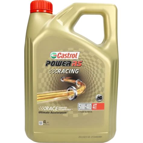 Castrol Power Rs Racing 4t 5w40 Olie 4 Liter