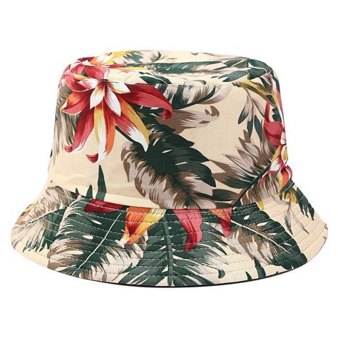 Zuhui Unisex Bucket Hats Printing Double Sided Wearing Visor Travel