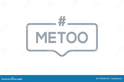 Metoo Banner With Black Woman Face Profile Silhouette Rainbow Circle