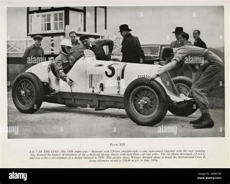 Le Maserati 1934 Monoplace Avec Un Moteur Droit De 2 9 Litres Huit