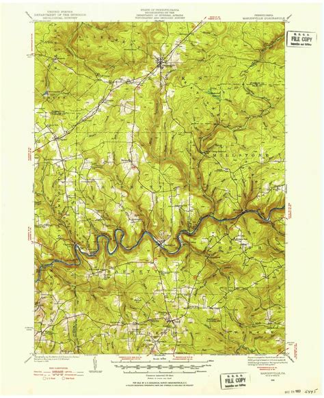 1936 Marienville, PA - Pennsylvania - USGS Topographic Map ...