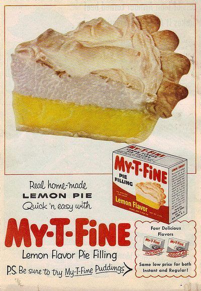 My T Fine Pie Filling By 1950sunlimited On Flickr Food Ads Pie Filling Lemon Pie