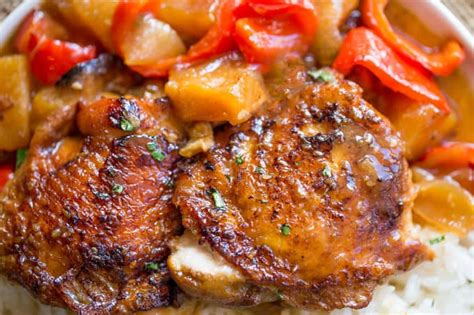 Lisas World Slow Cooker Hawaiian Pineapple Chicken