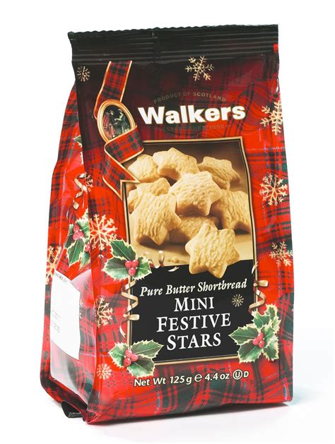 Amazon Walker S Shortbread Mini Festive Stars Pure Butter