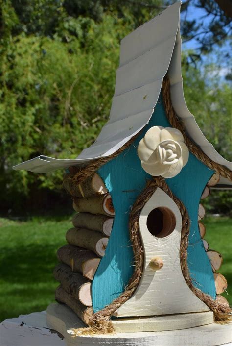 Bird House Birdhouse Rose Rose Cottage Functional Birdhouse Etsy