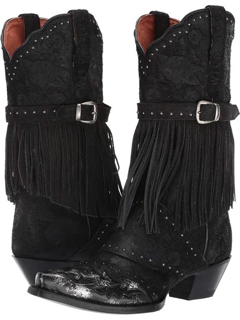 Black cowgirl boots + FREE SHIPPING | Zappos.com