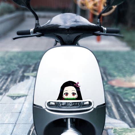 Japanese Animation Kamado Nezuko Cartoon Motorcycle Car Universal