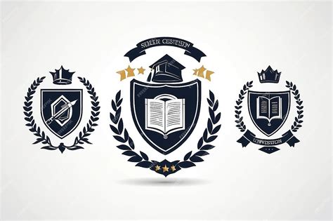 Premium Photo School Crest Logo Template