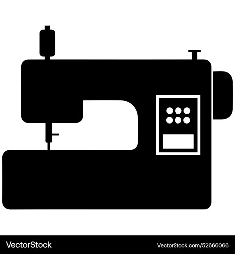 Sewing Machine Icon Symbol Design Royalty Free Vector Image