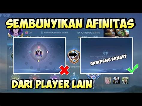 CARA MENYEMBUNYIKAN FITUR SOSIAL AFFINITY AFINITAS DI MOBILE LEGENDS