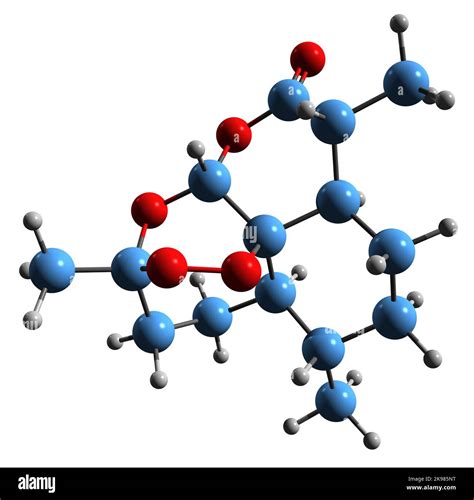 D Image De La Formule Squelettique De L Artemisinine Structure