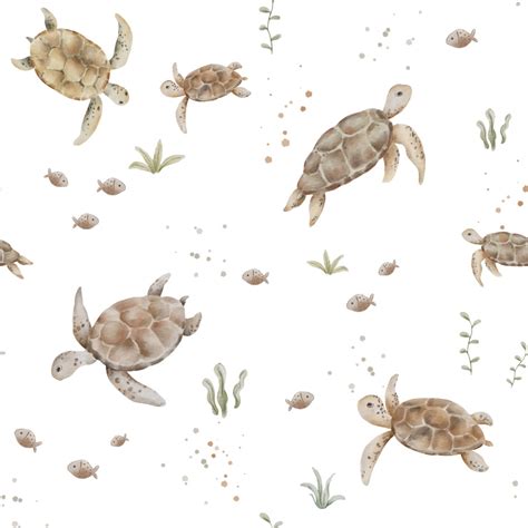 Tissu Imprim Tortues Adorables Tissus Au Choix Maman Colo