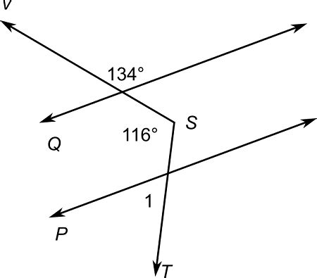 In The Figure P Is Parallel To Q Find M Angle 1 Homework Study