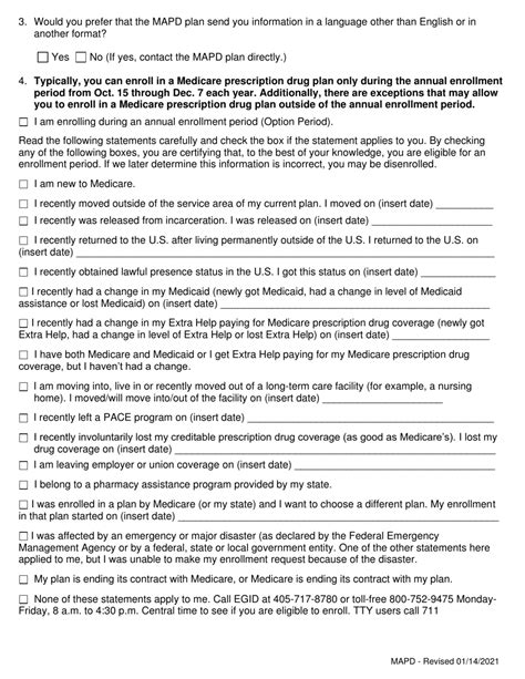 Oklahoma Application For Medicare Advantage Prescription Drug Mapd Plan Fill Out Sign