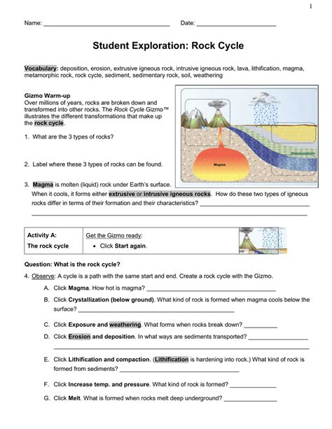 Explore Learning Rock Cycle Gizmo Answers Judithcahen Answer Key For