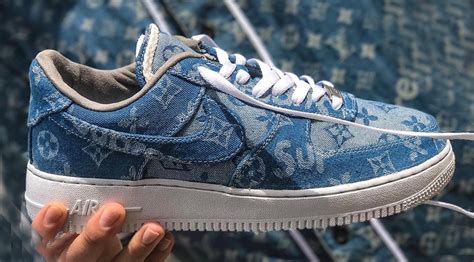 Nike Air Force 1 Supreme X Louis Vuitton Denim Paul Smith