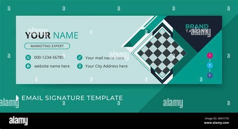 Corporate And Business Email Signature Template Design With Personal