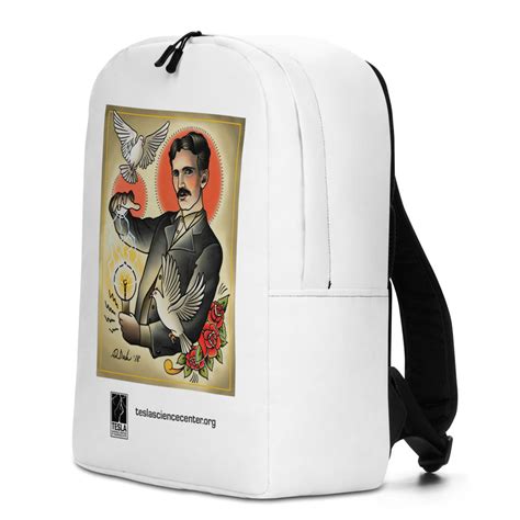 White Tesla Backpack with Custom Art by Quyen Dinh – Tesla Science ...