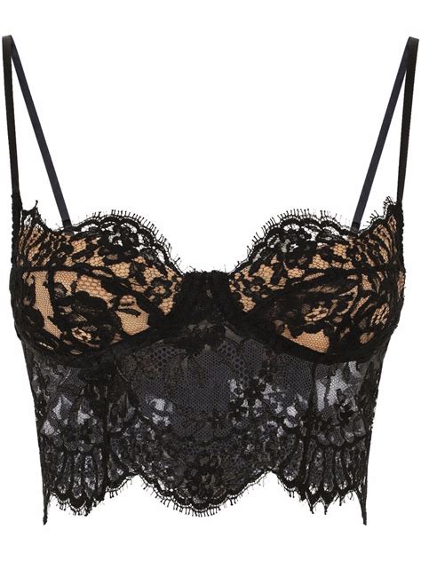 Dolce And Gabbana Lace Corset Bra Farfetch