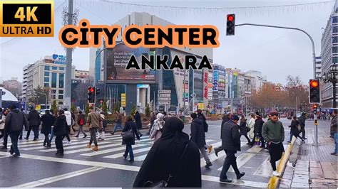 Ankara City Center KIZILAY 4K Walking Tour In Turkey 2024 YouTube