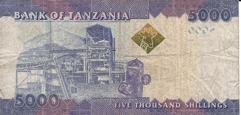 Billete De Tanzania 5000 Shillings Mercado Libre