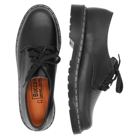 Buccaneer Youths Black Scooter School Shoes Size 2 5 School Shoes