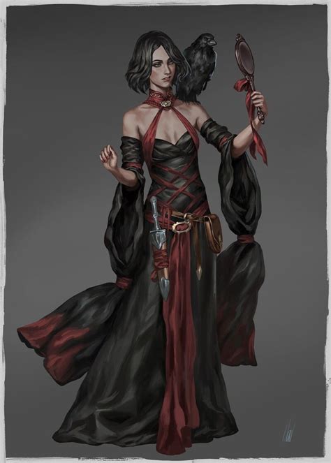 Female Human Red Sorcerer Aristocrat Pathfinder Pfrpg Dnd D D 3 5 5e