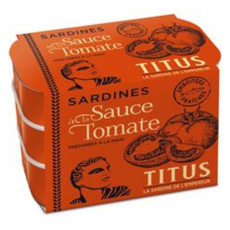 Sardines A La Sauce Tomate Titus 3 X 125G X 1 Bellair Farms