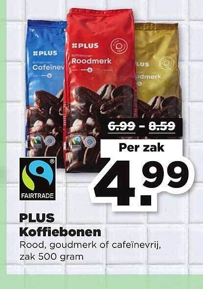 Plus Koffiebonen Aanbieding Bij PLUS