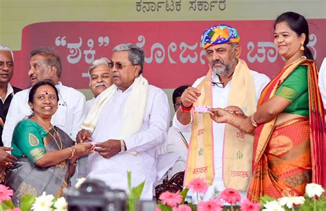 Karnataka Cm Siddaramaiah Launch ‘shakti Scheme Free Bus Travel For