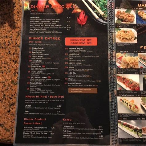 Menu At Kibo Sushi Restaurant Ventura