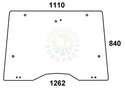 Szyba Przednia Massey Ferguson 3901099M1 AgroProfi