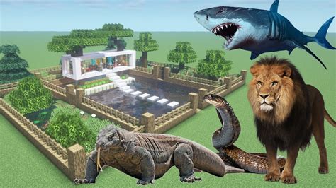 How To Make A Lion Shark Anaconda And Komodo Farm In Minecraft Pe