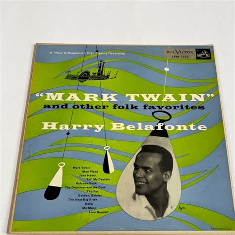 Harry Belafonte Mark Twain And Other Folk Favorites 1954 Etsy