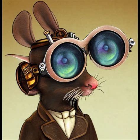 A Rat With Steampunk Googles By Esao Andrew Stable Diffusion OpenArt