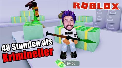 Roblox 48 Stunden Als Schlechtester Krimineller In Mad City Youtube