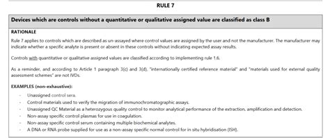 Ivdr Mdcg Guidance On Classification Rules For In Vitro Diagnostic