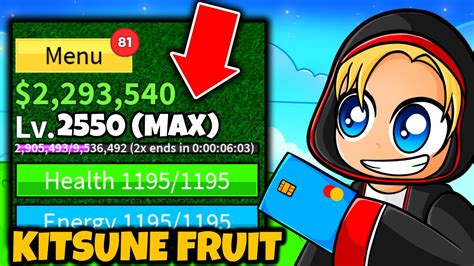 Level To Level Noob To Pro Kitsune Fruit Roblox Blox Fruit