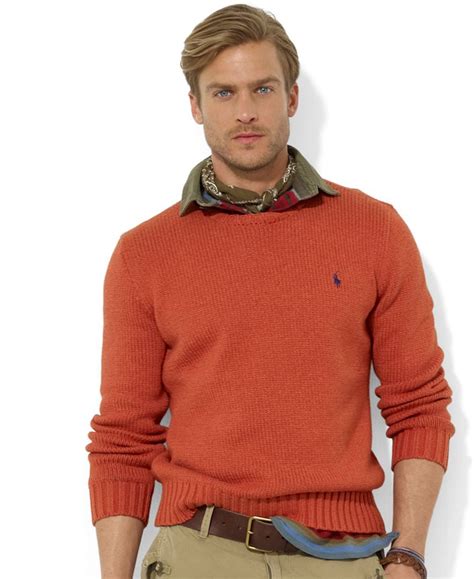 Polo Ralph Lauren Sweater Crew Neck Cotton Pullover Men Sweater