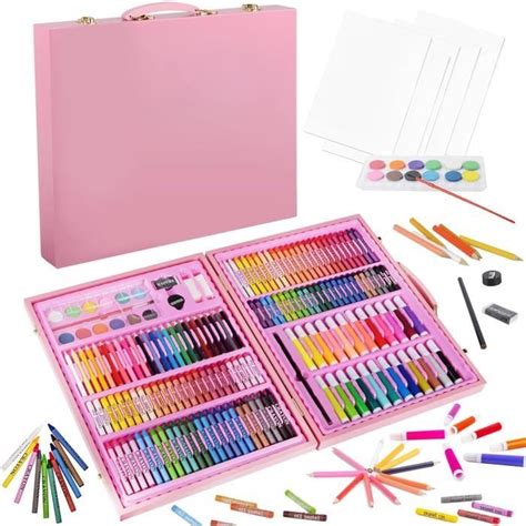 Malette Dessin Enfant 168 Pièces Coloriage Kit Dessin Enfant Sets De